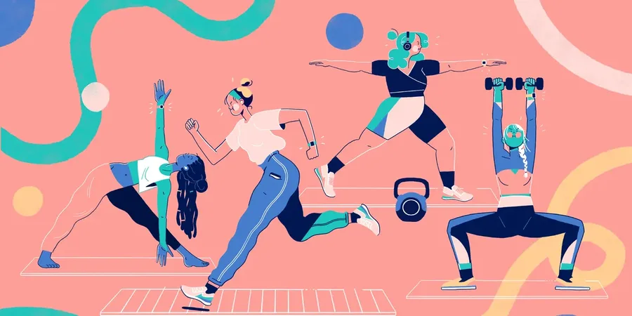 People exercising as an illustration of learning through action